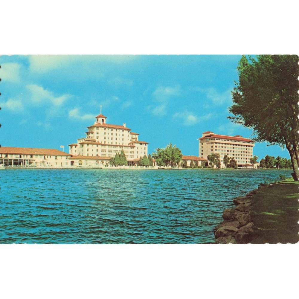 Broadmoor Hotel Colorado Springs CO Chrome Postcard Dexter Press Sanborn c1950s